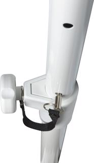 Adjustable Speaker Pole M20 Fixing White 